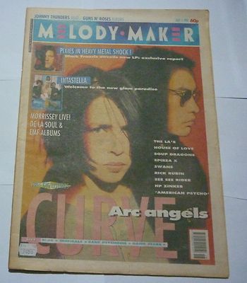 MELODY MAKER 4-M1Y-1991 THE PIXIES, INTASTELLA, CURVE ARC ANGELS