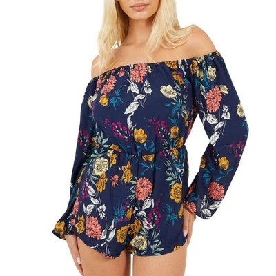 Brave Soul - Combishort décontracté motif/style floral - Femme (GT32087) - Photo 1/4