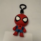 Marvel Spider-Man Plastic Figure Keychain Detachable Keyring Red Blue Black — photo 1