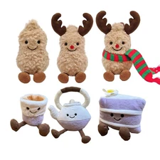 Jellcat Amuseables Peanut Reindeer Christmas Brand New Series Choice You Love 