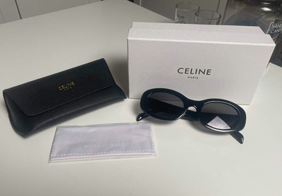 Celine Triomphe CL40194U Black Sunglasses Grey Lenses Excellent Condition