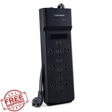 CyberPower CSB1206 12 Outlet 3600J Surge Protector 6ft Black