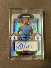 PANINI PRIZM PREMIER LEAGUE 2022-23 PHIL FODEN MANCHESTER CITY SILVER AUTO /99