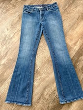 Karen Millen Bootcut Medium Blue Jeans Midrise sz 8 Y2k