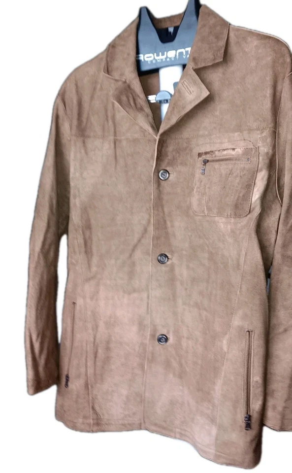 Robert Comstock Vertical Lambskin Button Mens Fall/Spring Jacket Large Unique!!! - Image 2 of 4