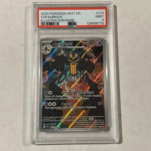 Cofagrigus 123/086 Illustration Rare Pokemon White Flare English PSA 9 Mint