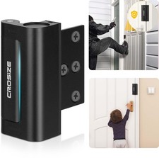 Home Security Door Lock, Door Reinforcement Lock for Kids Safety, Black Wit...