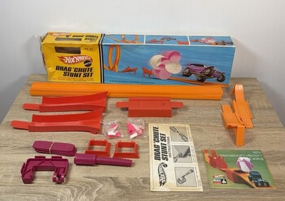 Vintage 1969 Hot Wheels Drag Chute Stunt Set Excellent Condition Near Complete