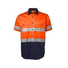 High Visibility Shirts for Men Industrial Hi Vis Reflective Safety Work Shirt...