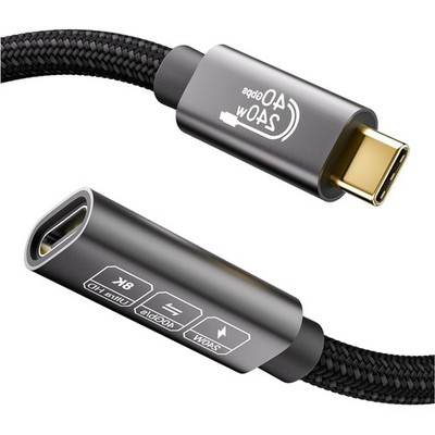 USB Verlängerungskabel 1m USB 4 40Gbps 8K@60Hz 240W Thunderbolt kompatibel