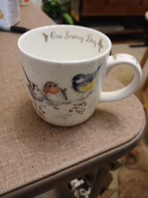 Royal Worcester  Wrendale Designs By Hannah Dale One Snowy Day Winter Birds