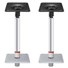 CLLOMAGY Boat Seat Pedestal Base Mount Kit Package with 13 inch, silver black