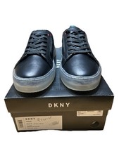 DKNY AARON Mens Sneakers DG106986 US 9.5 EU 42.5 / UK 8.5 Nappa PU / Pert Black