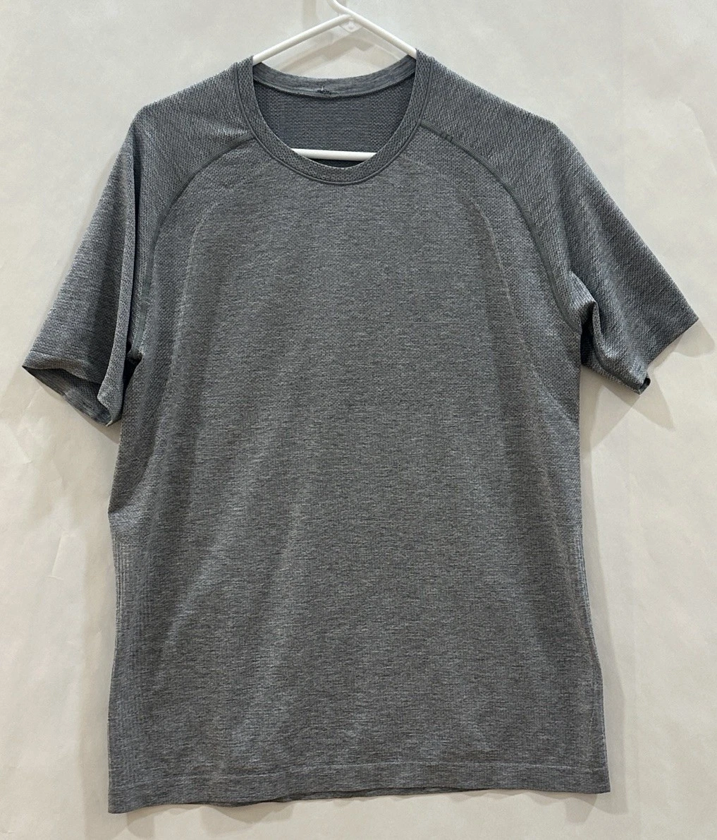 Lululemon Metal Vent Tech Short Sleeve Performance T-Shirt Gray Large