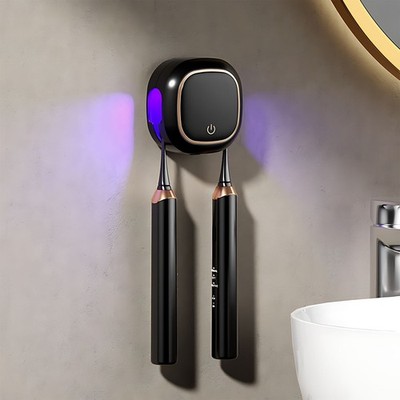 Toothbrush Sterilizer Wall Mounted - UV Drying, Multi-Functional, Non-Drill