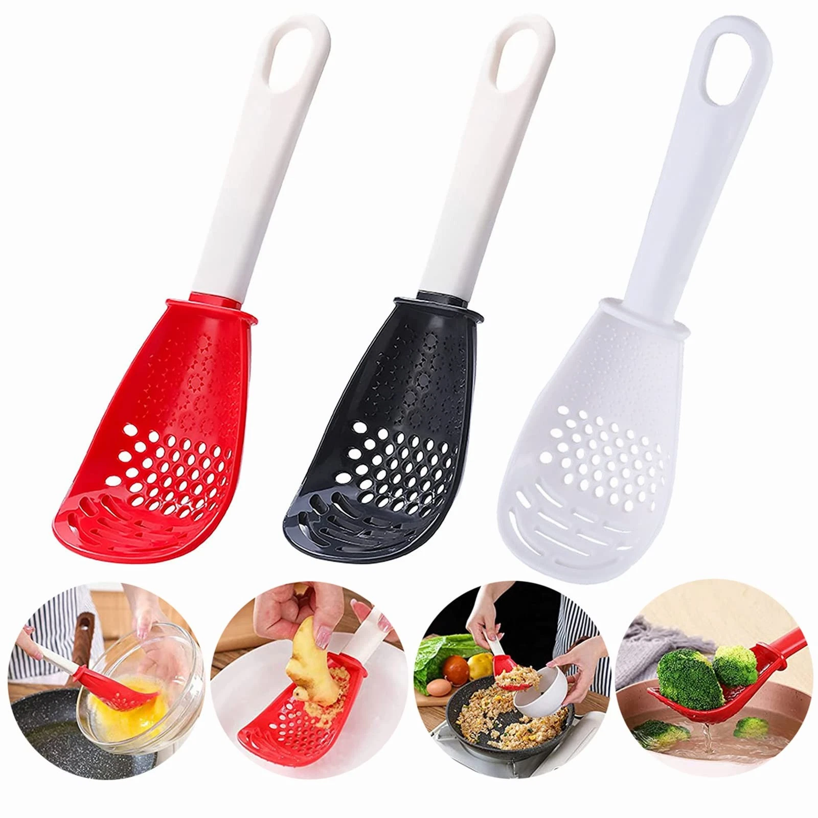 Cupids Arrow 6in1 Multifunctional Kitchen Cooking Spoon Separator Grater
Opens in a new window or ta