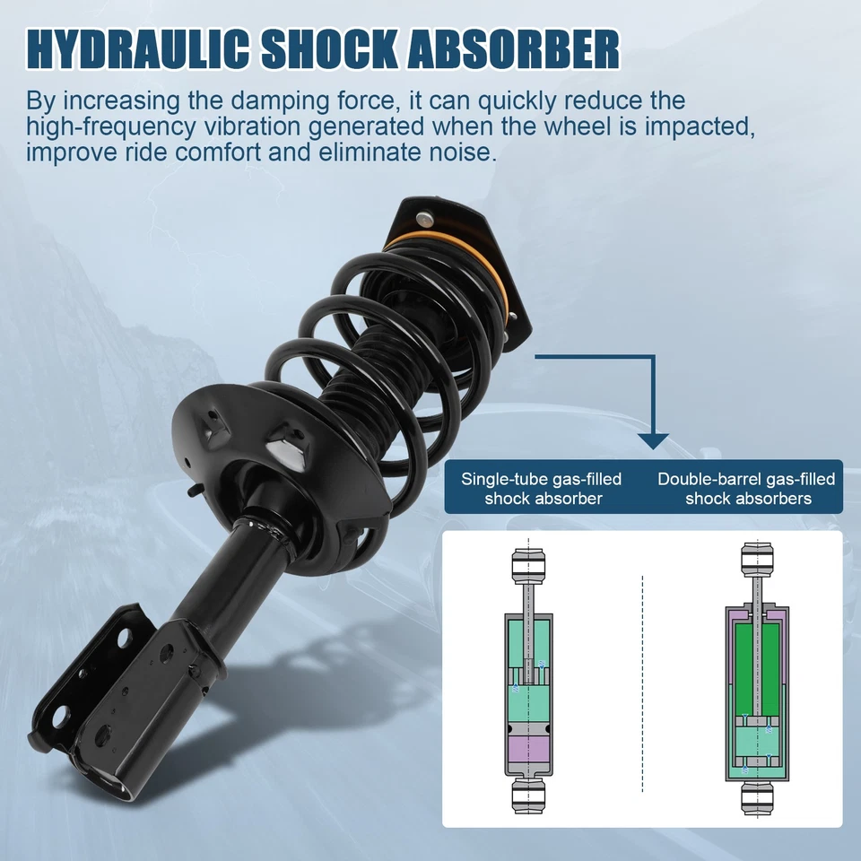 Para Pontiac Montana 1997-04 Oldsmobile Silhouette 1999-04 2x puntal delantero de competencia Foto 4 de 4