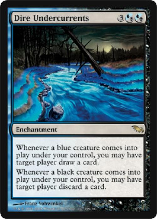 Dire Undercurrents - Medium Play MTG Shadowmoor
