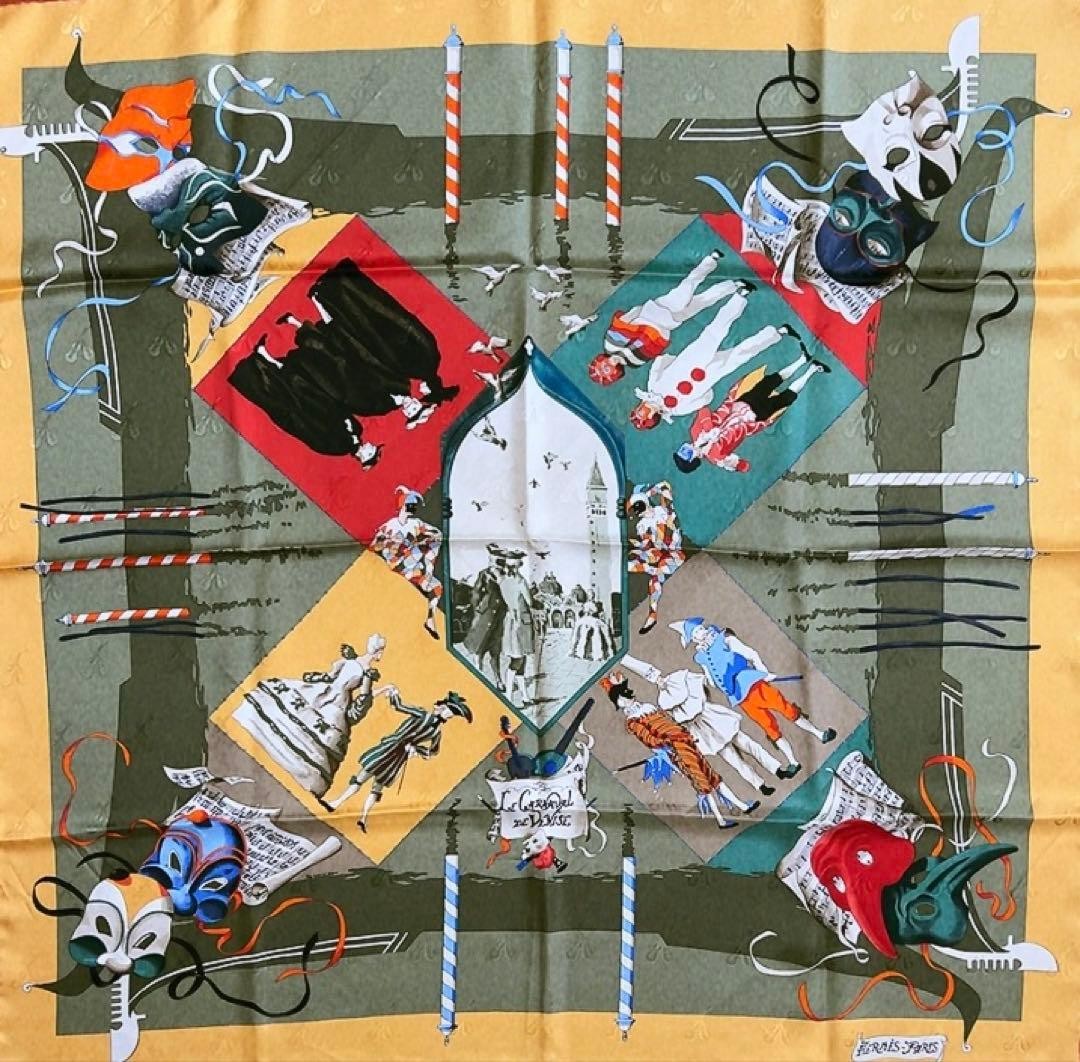 Hermes Venice Carnival Carre 90 Scarf 137889