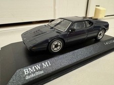 BMW M1 Street 1978 blue Minicar Minichamps 1/43