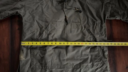Boreal Mountain Anoraks Men’s Green Hooded Lace-Up Cotton Canvas Anorak M image 8
