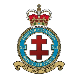 No. 41 Squadron RAF badge patch Self Adhesive Vinyl Sticker