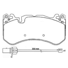 Satz Bremsbeläge Bremsklötze vorne für Audi A6 C6 4F2 4F5 C7 4G5 A7 4GA | 242