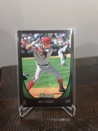 Bowman Draft Picks Mike Trout Rookie Card #101 Los Angeles Angels 2011