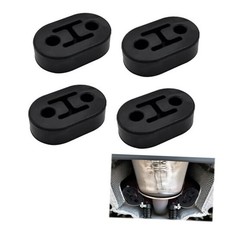 Car Exhaust Rubber Hanger,Automotive Exhaust Pipe Support Bracket, 2 Holes 4PCS