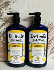 2-Pack Dr Teal  s  Prebiotic Lemon Balm Body Wash with Epsom Salt 24 fl oz Each