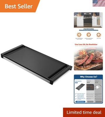 UPGRADED Cast Iron Griddle Replacement for GE Gas Stove, WB31X49806 Heavy-dut...