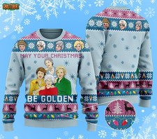 May Your Christmas Be Golden Ugly Christmas Sweater