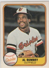 1981 fleer #172 Al Bumbry ORIOLES