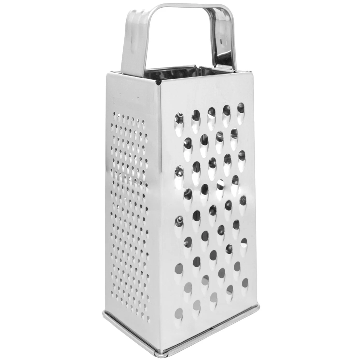 Stainless Steel 4-Sided Grater - Silver