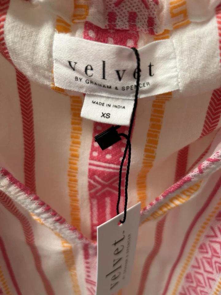 Top Anthropologie Jessa terciopelo de Graham and Spencer, talla pequeña Foto 2 de 4