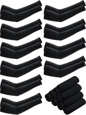 Kigeli 36 Pairs Cooling Arm Sleeves Bulk UV Sun Protection Summer Sleeves to