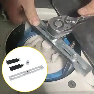 #ad 1PcsUniversal Fuel Pump Tank Cap Wrench Tool Adjustable 4 Claw Fuel Pump Removal $9.97