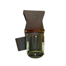 20-506 5 Pocket Pliers & Hammer Holder ⁠Top Grain Oil-Tan Leather Tool Pouch ...