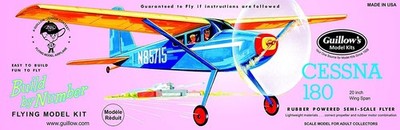 Guillow's 601 Cessna 20'' Lazer Cut Model Kit Made in USA