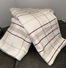 Turkish 100 Cotton Flannel Plaid Pillowcases Set Of 2 Standard Size