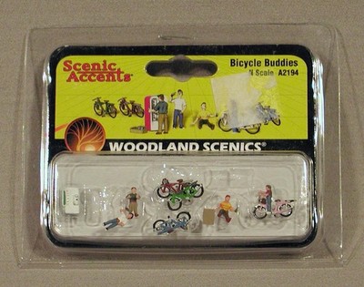 Woodland Scenics - Bicycle Buddies (10 pcs.) - HO Scale - A1904