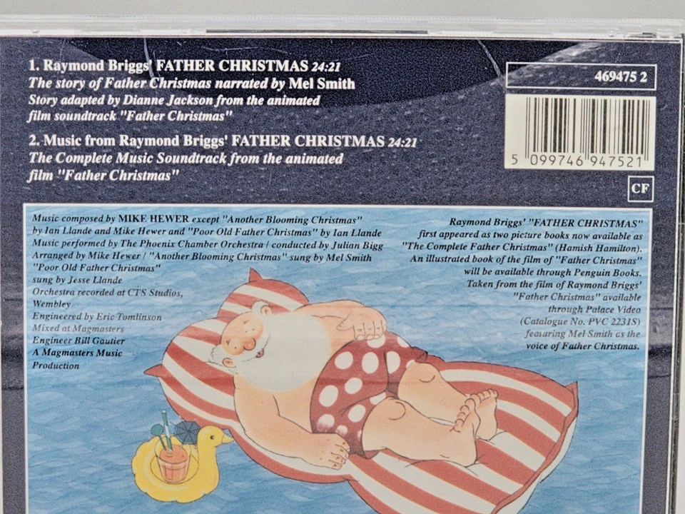 Raymond Brigg's Father Christmas CD 1991 Story Soundtrack Epic UK - Rare Foto 3 de 4