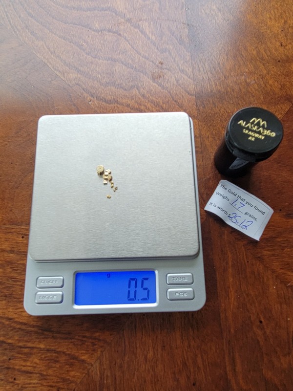 Scrap gold 14kt & 23/24 kt solid gold 0.5 grams 