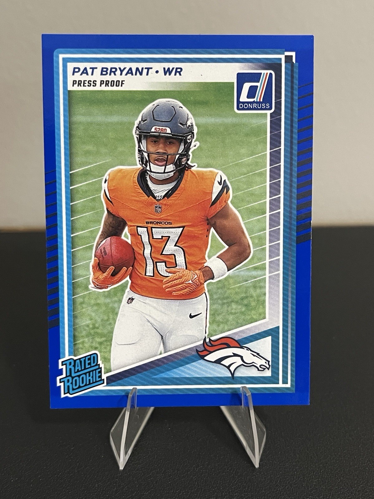 2025 Panini Donruss - Rated Rookie Pat Bryant #336 Press Proof Blue (RC)