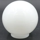 VTG White Glass 6" Round Ball Light Shade Globe Lamp Milk Glass 3.1/8" Fitter
