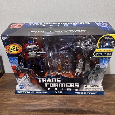 Transformers prime first edition optimus Prime vs megatron Jack Raf Miko W/ Dvd