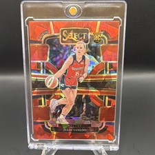 WNBA Select 2024 Julie Vanloo Rookie Red Ice Prizm #57 Washington Mystics