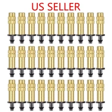 30Pcs Adjustable Misting Nozzle Gardening Watering Brass Spray Sprinkler Set US