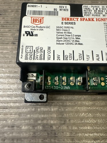 BASO BGN891-1 Lennox Pulse Furnace Spark Ignition Control - Picture 5 of 8