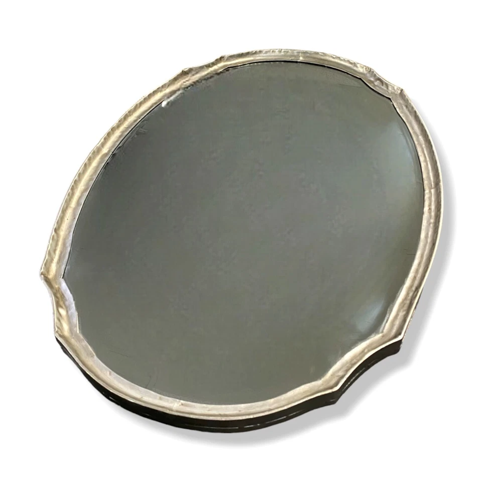 $260 White Label Silver Abigail Decorative Oval Wall Mirror - Image 3 of 4
